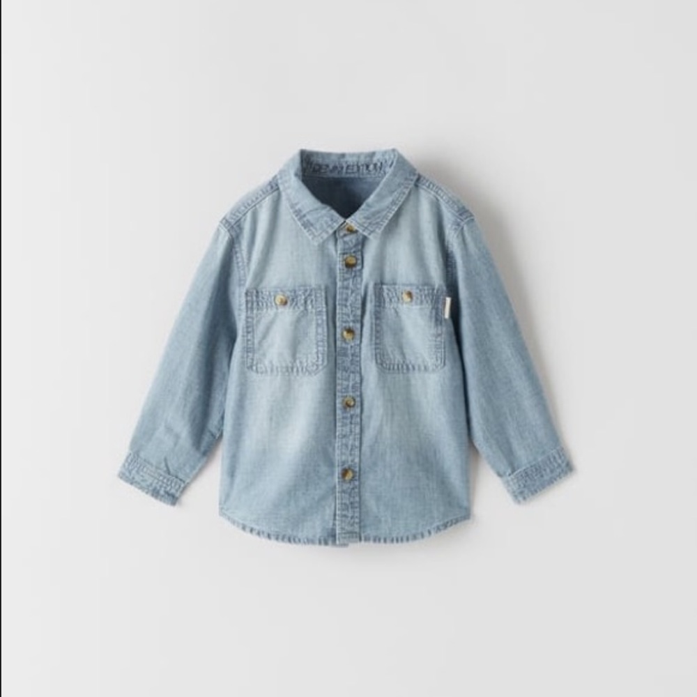 Zara Kids Denim Chambray Shirt